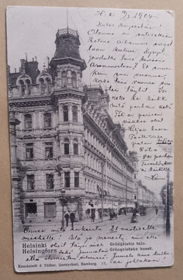 Helsinki, Kluuvi, Grönqvistin talo, mv pk, p. 1904