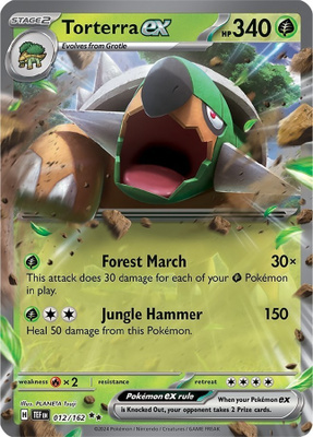 Torterra ex 012/162 - Temporal Forces - NM/M
