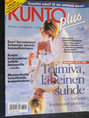 KUNTO PLUS LEHTI  7 / 1997 SISÄLTÖSIVUT 3 JA 4