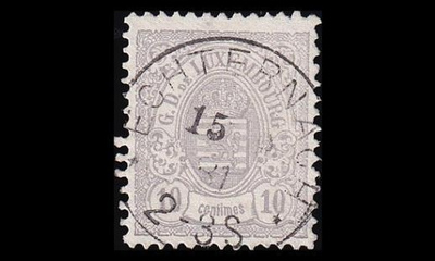 Luxemburg 40B o Vaakuna 10 C (12½:12) (1880)