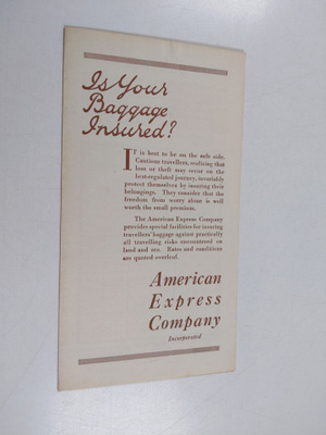 Is Your Baggage Insured?