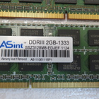 ASint 4GB (2x2GB) PC3-1333Mhz DDR3 SODIMM - pikkukuva 1
