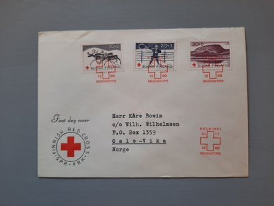 FDC Suomi 1960 PR Norjaan erikoisleima,