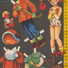 Paperinukke tyttö 1950-luku - pikkukuva 1