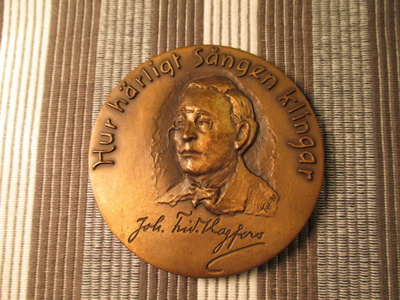 Johan Fridolf Hagfors mitali / T.H.1981.