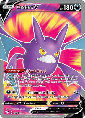 Crobat V 182/189 - Darkness Ablaze - NM/M