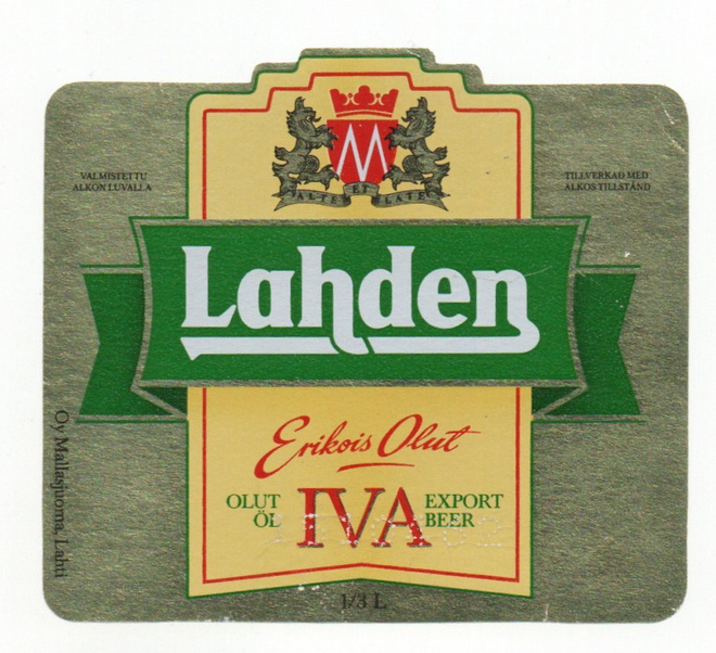 OY MALLASJUOMA LAHTI Erikois OLUT IVA