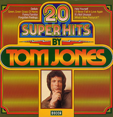 TOM JONES: 20 superhits by Tom Jones (LP), mm. Delilah