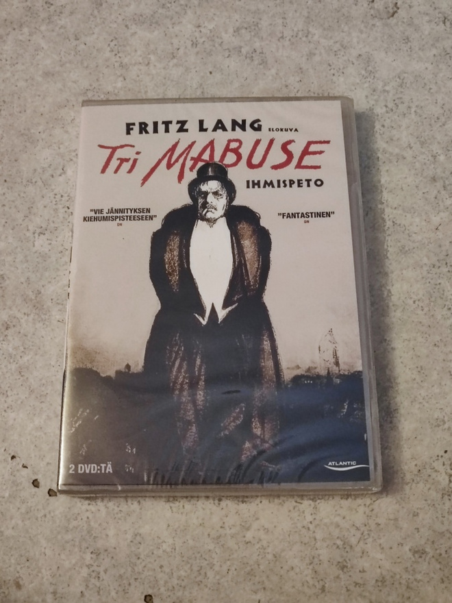 Tri Mabuse Ihmispeto UUSI Fritz Lang
