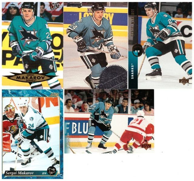 5 x SERGEI MAKAROV San Jose Sharks