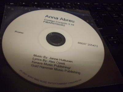 CDS : Anna Abreu : Contigo Corazon ( sis. postikulut )