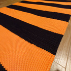 Raitamatto musta/oranssi 197x75cm - pikkukuva 4