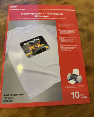 Siirtopaperi 5 kpl kuvien painamiseksi kankaalle