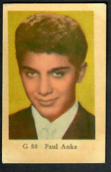 Keräilykuva - Paul Anka G 88