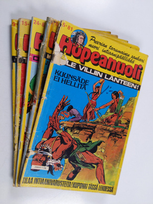 Hopeanuoli nrot 2,5,9,15 ja 24/1981