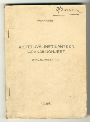 Taisteluvälinetilanteen tarkkailuohjeet (1945)