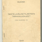 Taisteluvälinetilanteen tarkkailuohjeet (1945) - pikkukuva 1