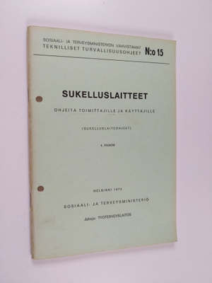 Sukelluslaitteet : ohjeita toimittajille ja käyttäjille