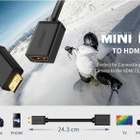 Mini HDMI - HDMI sovitin 4K Yhteensopiva - pikkukuva 2