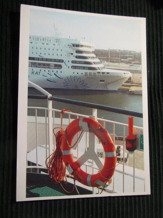 M/S Victoria. Laivapostikortti