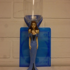 WINE GLASS BLUE ANGEL 25CM	(21 100)	(ang-727) - pikkukuva 2