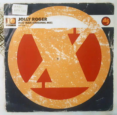 Jolly Roger - Acid Man 7" - Vinyyli-single - 1988