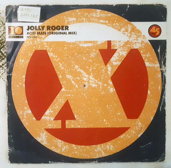 Jolly Roger - Acid Man 7" - Vinyyli-single - 1988