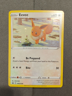 Eevee SWSH190 Cosmo Holo Black Star Promo