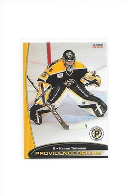 2004-05 Providence Bruins #22 Hannu Toivonen Ilves farmi MV