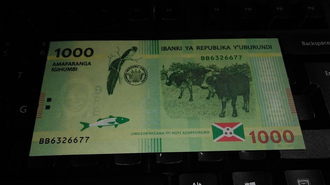 Burundi 1000 francs 2015 UNC