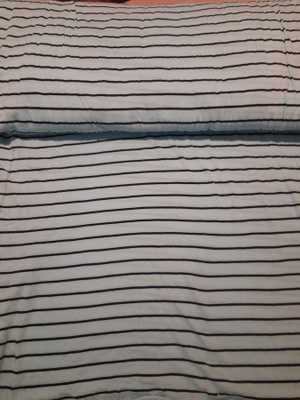Turkoosi / vaaleansininen ohut trikoo kangas 800x140cm