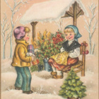 Postikortti, JOULUKORTTI, vanha v 1958 Poriin - pikkukuva 1
