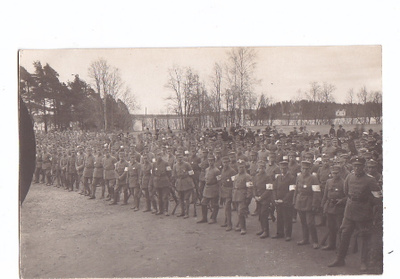 VANHA Valokuva Suojeluskunta Kuopio 1919 Postikorttikoko