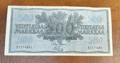 500 markkaa v. 1955