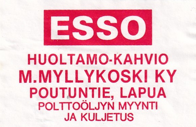 Lapua, M. Myllykoski Ky, ESSO   s7/3