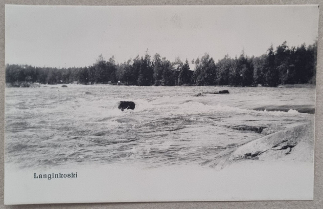 Kotka Langinkoski postikortti+negatiivi