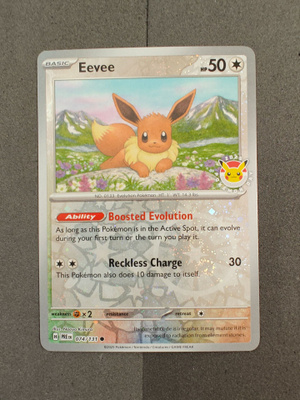 Eevee Pokemon Day 2025 Reverse Cosmos Holo 074/131