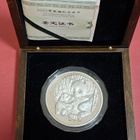 Kiina 50 Yuan 2005 Panda 5 oz 999 hopeaa. Keräilysetti. - pikkukuva 1