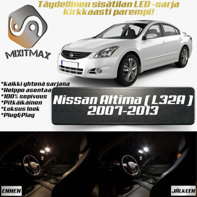 Nissan Altima (L32A) Sisätilan LED-sarja 14-osai