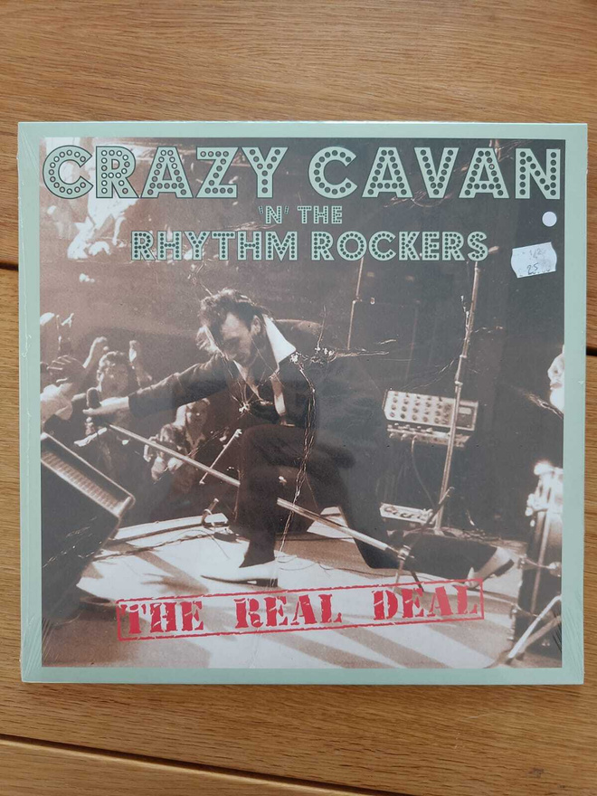 AUCTION - CRAZY CAVAN THE REAL DEAL LP WHITE VINYL