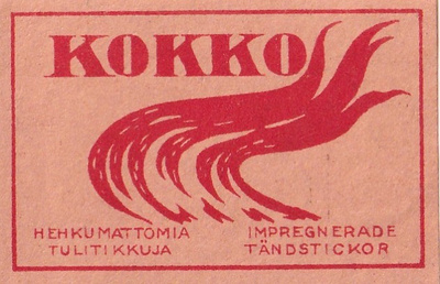 KOKKO Hehkumattomia tulitikkuja  b509