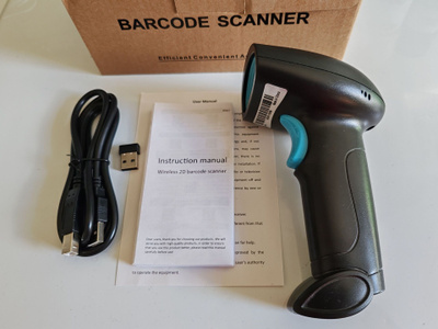 Langaton 2D Barcode Scanner Viivakoodinlukija