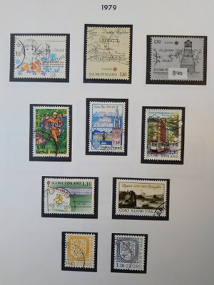 1979 Suomi postimerkki 9 kpl