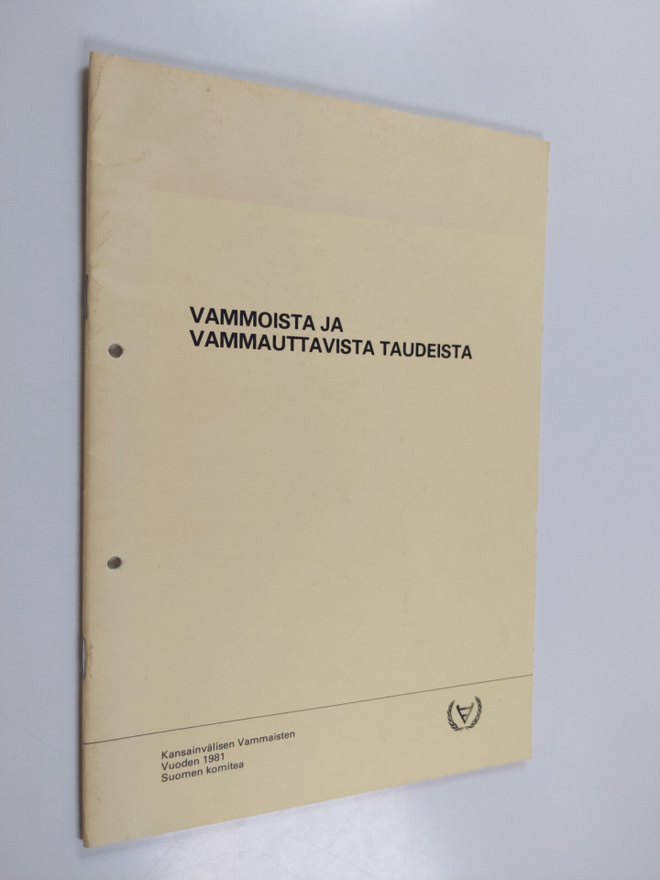 Veikko Hänninen ym. : Vammoista ja vammauttavista taudeista