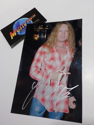 WHITESNAKE - JOHN SYKES NIMIKIRJOITUS VALOKUVASSA