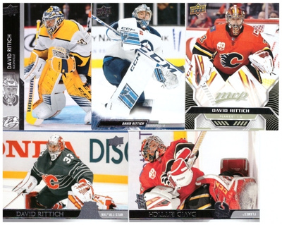 5 x Mv DAVID RITTICH Flames, Predators, Jets