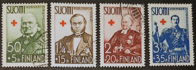 1938 Punainen Risti - leimattu sarja