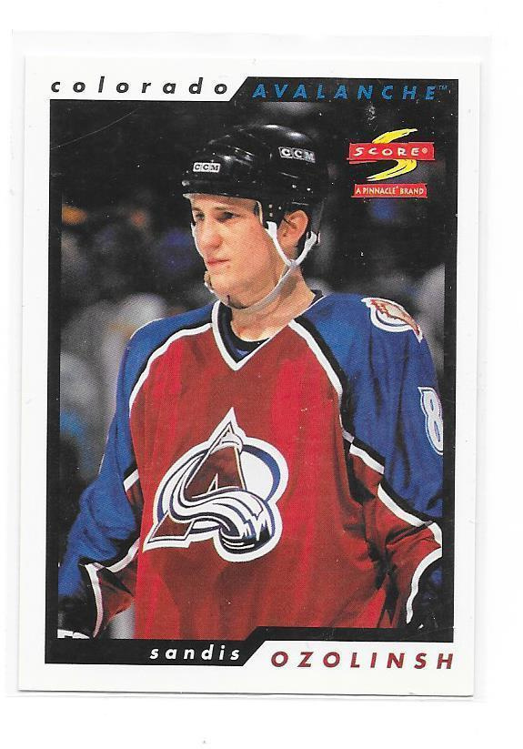 1996-97 Score #43 Sandis Ozolinsh Colorado Avalanche