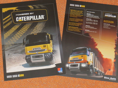 2005 Sisu C500 Caterpillar esite - suom - KUIN UUSI