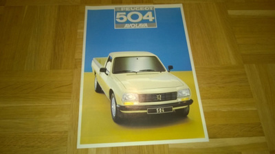 Esite Peugeot 504 avolava, 1987